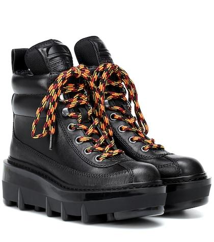 Alexander Mcqueen Shay Leather Hiking Boots