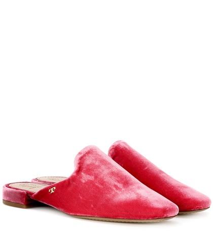 Prada Carlotta Velvet Mules