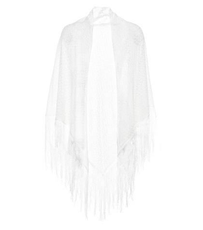 Camilla Fringe-trimmed Knit Shawl