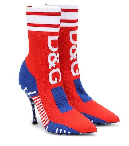 Dolce & Gabbana Lori Knitted Sock Boots