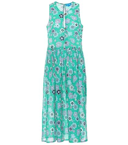 Acne Studios Kids Leia Floral Cotton Midi Dress