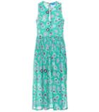 Acne Studios Kids Leia Floral Cotton Midi Dress