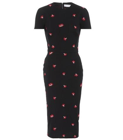 Victoria Beckham Printed Cotton-blend Dress