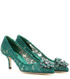 Stella Mccartney Bellucci Embellished Lace Pumps