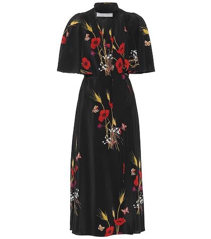 Valentino Printed Silk Wrap Dress