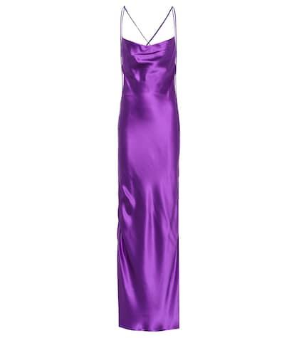 Galvan Yasmine Silk-satin Gown