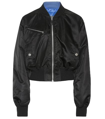 Helmut Lang Reversible Satin Bomber Jacket