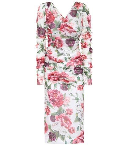 Dolce & Gabbana Stretch Silk Chiffon Dress