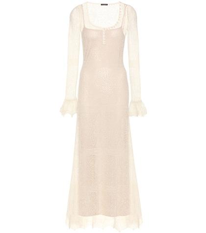Alexander Mcqueen Lace Wool Dress