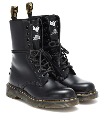 Gucci X Dr. Martens Leather Ankle Boots