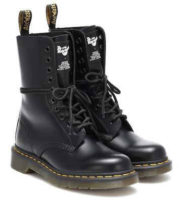 Gucci X Dr. Martens Leather Ankle Boots