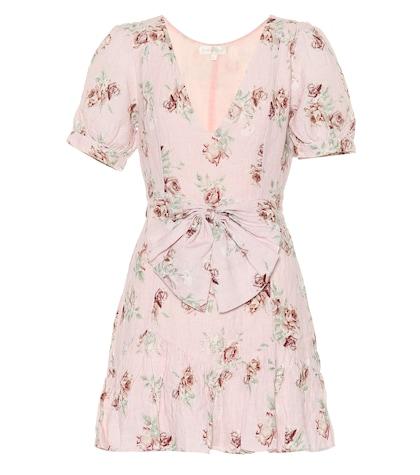 Balenciaga Lena Floral Linen Dress