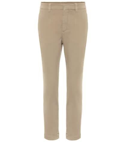 Brunello Cucinelli Stretch Cotton Cropped Pants