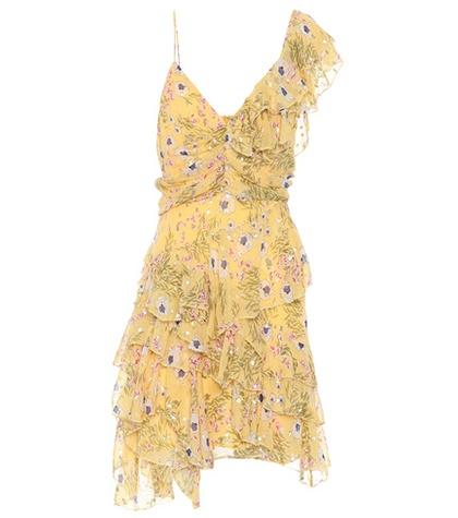 Isabel Marant Manda Fil Coupé Silk-blend Dress