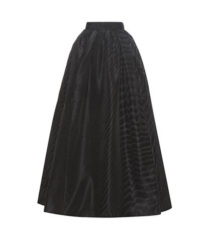 Marc Jacobs Pleated Silk-moiré Skirt