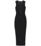 David Koma Lace-up Knit Dress