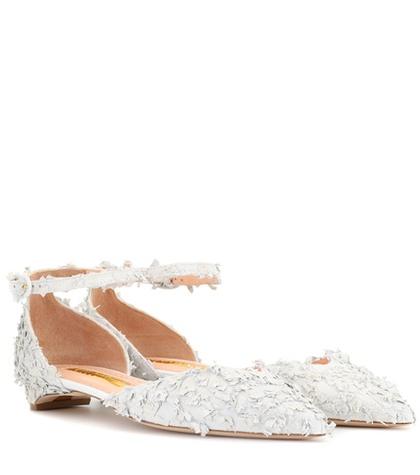 Rupert Sanderson Abbey Venus Suede Ballerinas