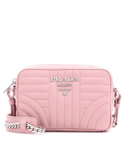 Prada Diagram Matelassé Leather Shoulder Bag