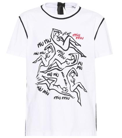 Miu Miu Graphic Printed T-shirt