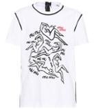 Miu Miu Graphic Printed T-shirt