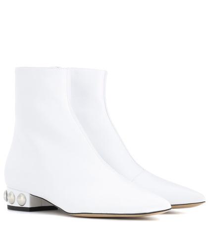 Ellery Embellished Leather Ankle Boots