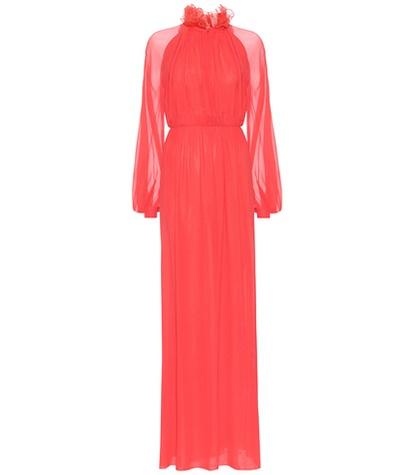Roger Vivier Silk Georgette Gown