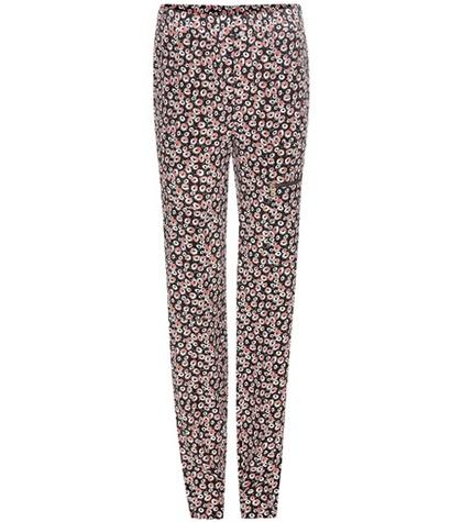 Tomas Maier Printed Silk Crêpe Trousers