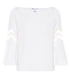 Oscar De La Renta Wool And Silk Top