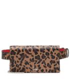 Versace Boudoir Leopard-print Leather Belt Bag