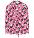 Gucci Embellished Printed Silk Shirt