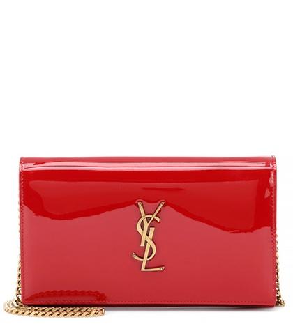 S Max Mara Kate Patent Leather Shoulder Bag