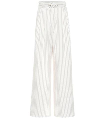 Zimmermann Corsage Striped Linen Pants