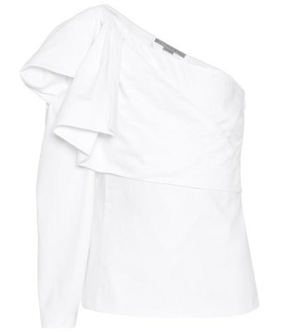 Stella Mccartney Giada One-shoulder Cotton Top