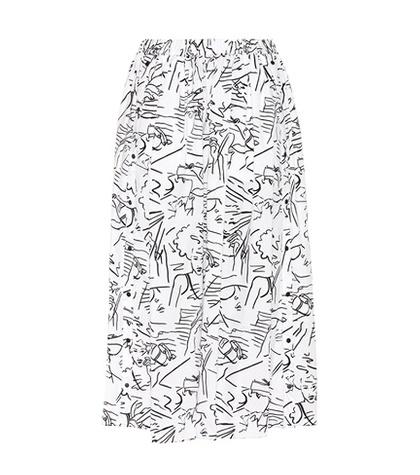 Acne Studios Printed Cotton Skirt