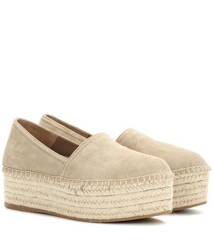Miu Miu Suede Platform Espadrilles