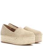 Miu Miu Suede Platform Espadrilles