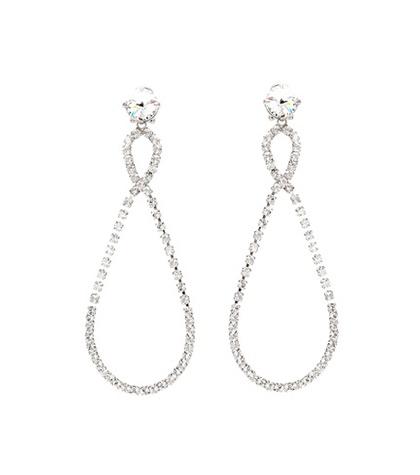 Helmut Lang Crystal-embellished Clip-on Earrings