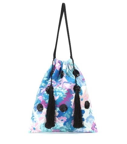 Alexander Mcqueen Sequined Floral Pouch