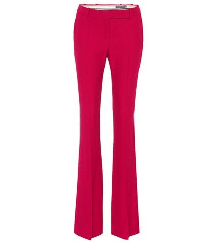 Alexander Mcqueen Flared Crêpe Pants