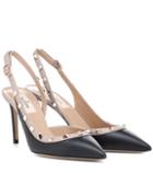 Valentino Garavani Valentino Garavani Rockstud Leather Slingback Pumps