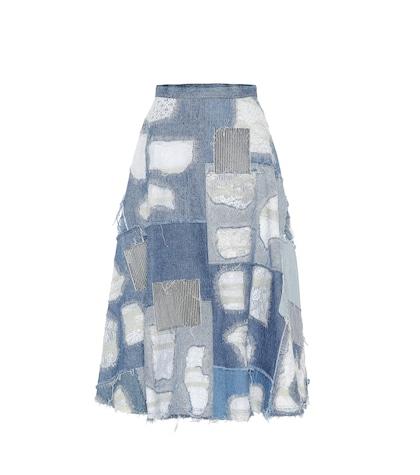Junya Watanabe Patchwork Denim Skirt