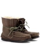  Eve Suede Moccasin Ankle Boots