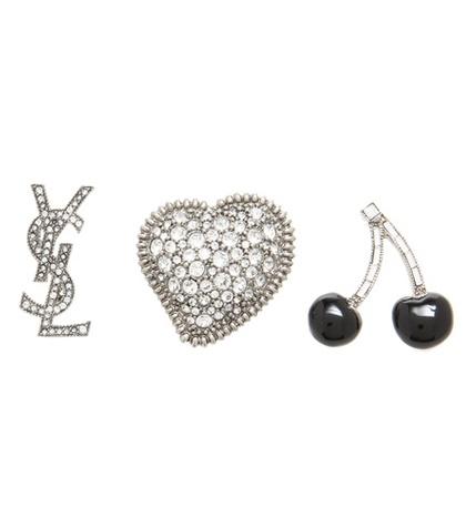 Saint Laurent Smoking Brooch Set