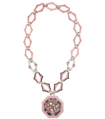 Prada Crystal-embellished Chain Necklace