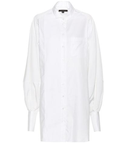 Burberry Herringbone Cotton Shirt Dress