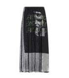 Re/done Printed Lamé Midi Skirt