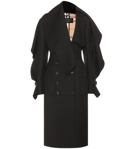 Burberry Asymmetric Wool-twill Coat