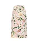 Dolce & Gabbana Floral Stretch-crêpe Pencil Skirt