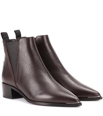 Valentino Jensen Leather Ankle Boots