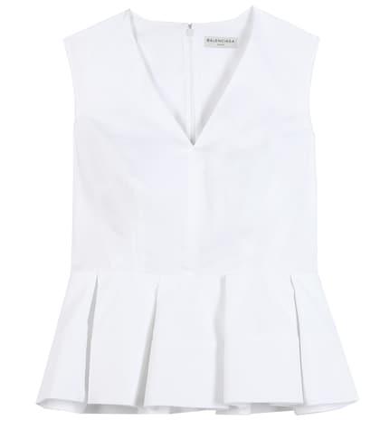 Dolce & Gabbana Pleated Cotton Blouse